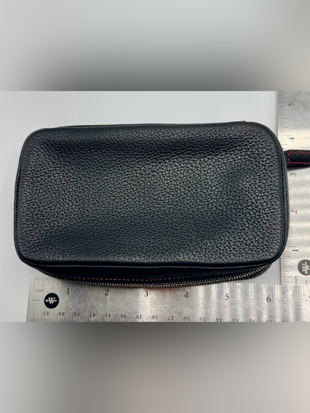 Coach Black Pebbled Leather Travel Zip Around Jewelry Case Organizer Separator - Picture 3 of 11